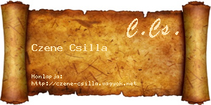 Czene Csilla névjegykártya