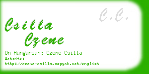 csilla czene business card